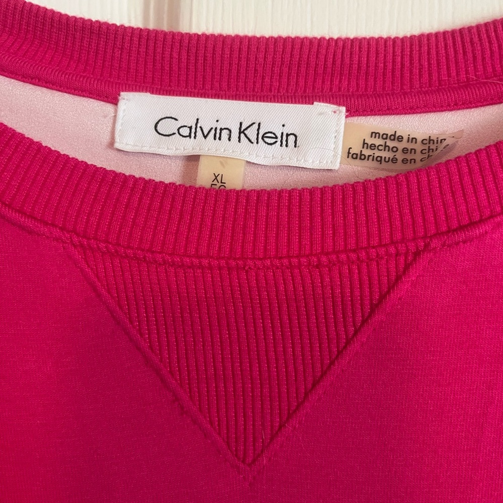 Calvin Klein Fuchsia Crewneck Top